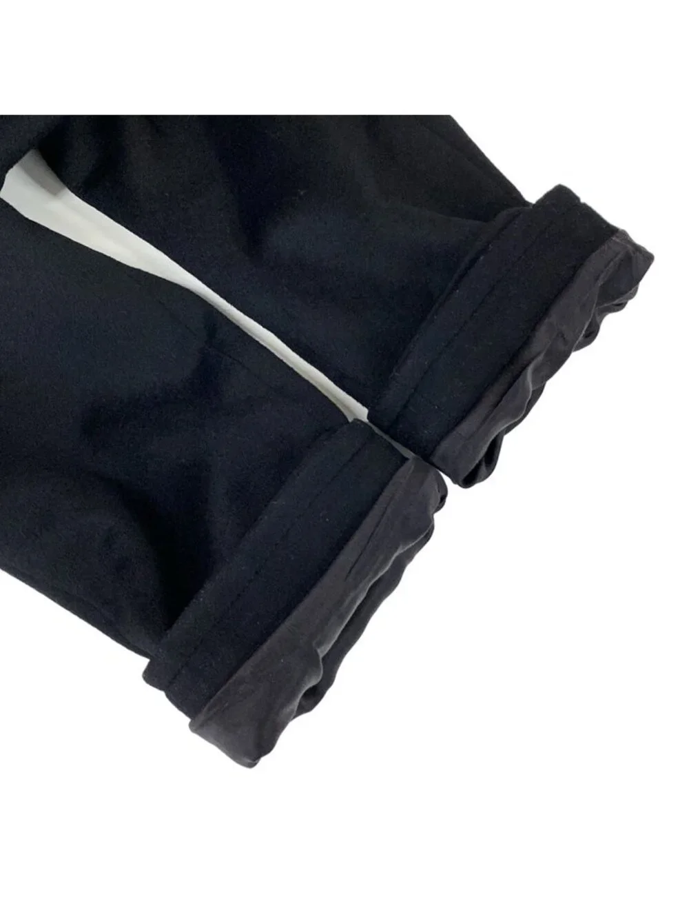 Chanel Coat 42 L Black Long Sleeve Wool